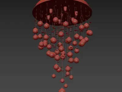 Chandelier  Flusso H 1 4 45 615 N 3D model