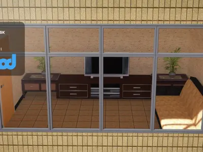 TW Street 2F livingroom 3D model