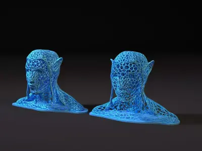Avatar voronoi 3D print model