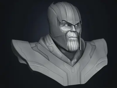 Thanos bust 3D model
