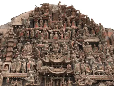 Deity Statue Sculpture23 3D model