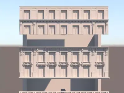 Haussmann building for PRINT 3D print model