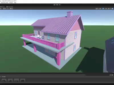 Toon House Pack Cartoon Unity Low-poly 3D model