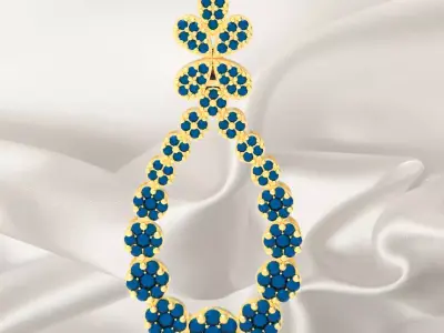pendant teardrop 3D print model