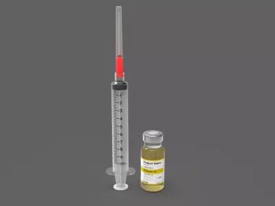 Syringe Vaccine 3D model