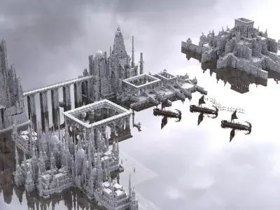 Ancient Greek Port City 1 3D model