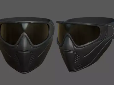 Helmet mask scifi military futuristic protection classic  Low-poly 3D model