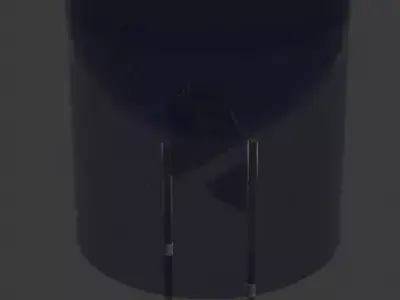LED lamp Low-poly 3D model