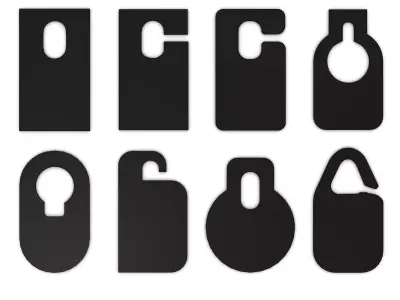 Door Cardboard Handle Hanger 3D model