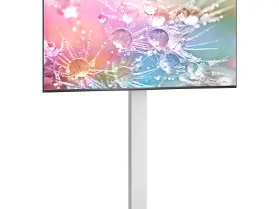 Iron Base Universal Floor TV Stand for 50 to 85 Inch TVs 3D model