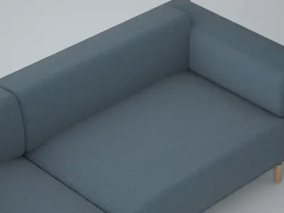 MUUTO Rest Sofa larg 3D model