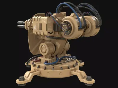 Turret Concept-2-Desert 3D model