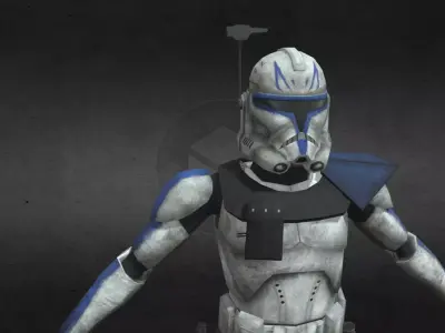 Captain Rex Low-poly 3D model