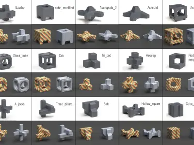 Breakwater and Roadblock   3D model