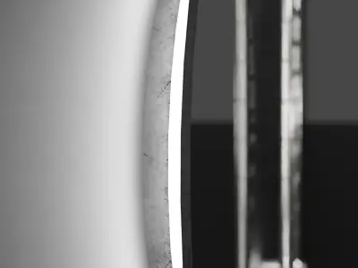 Bathroom sci-fi interior set  Low-poly 3D model