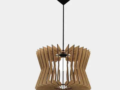 CEILING LIGHT LAMP 3D PRINT AND LASER CUT FILES MODEL 8 3D print model
