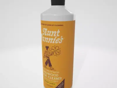 Aunt Fannies Ultra Concentrated Hardwood Floor Cleaner Low-poly 3D model