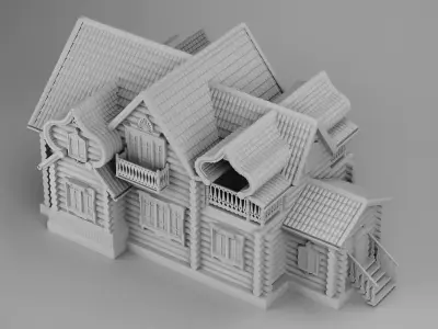 Big slavic house 3D print model