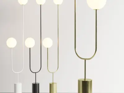 lxia 73 tree floor lamp Low-poly 3D model