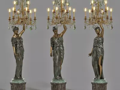 Badari art lightning 3D model