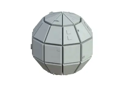 Sci Fi Object No 3462 Low Poly Low-poly 3D model