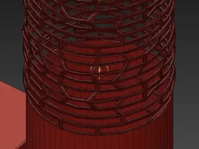 Pvc chandelier 3D model