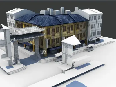 Chinatown Market 3D model