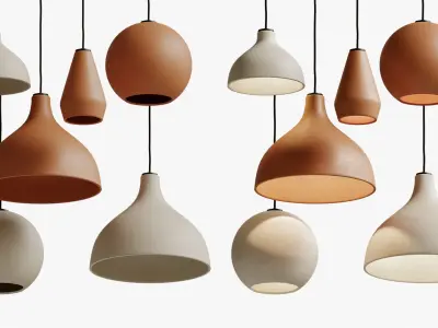 Folk Abigail Pendants 3D model