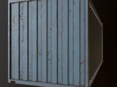 Shipping Container - PBR Game Ready Low-poly 3D model