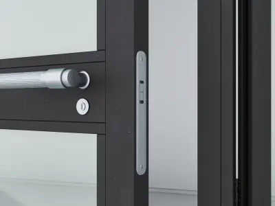 Aluminium door 313 3D model