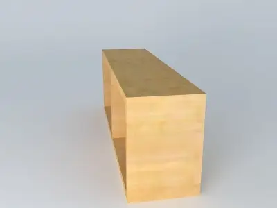 Cabinet Shelf DOORS HZO 4 12 BRW Milano Oak 3D model