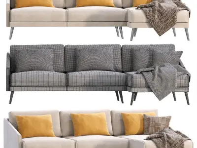 Sofa SEVILLE by Cazarina Interiors 3D model