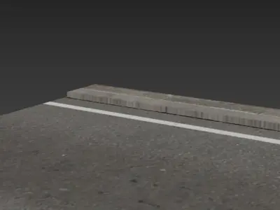 roads and racetrack for free-offer 3D model