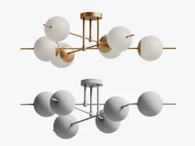 Ceiling lamp Damask 3D model