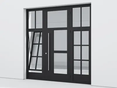 Aluminium door 236 3D model