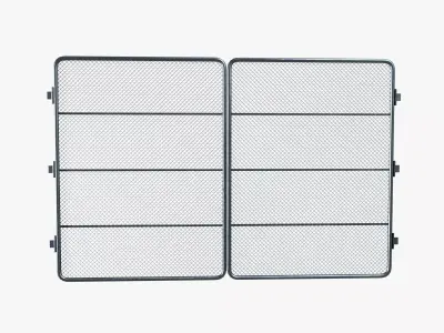 Industrial Gate Low-poly 3D model