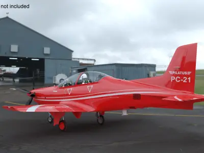 Training Aircraft Pilatus PC-21 Red 