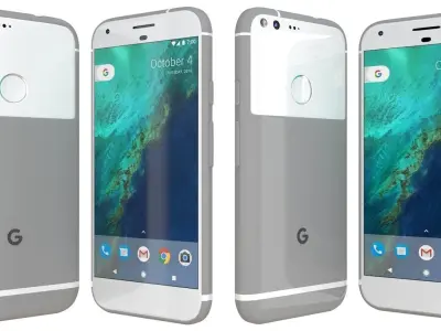Google Pixel XL Very Silver 3D model