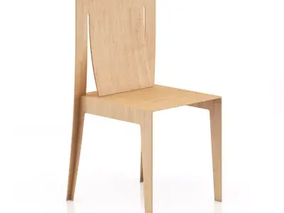 Wooden Chair 7 3D model