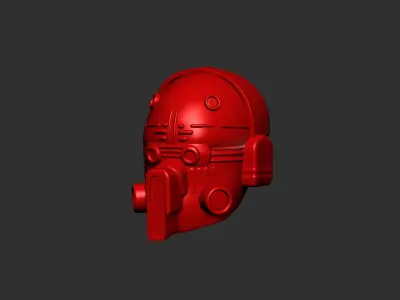 helmet high poly sculpt 3d printable  3D model 137