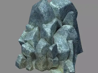 Mountain interior - stone 3 3D model