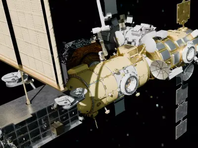 Gateway Lunar Space Station High Detail 3D Model 3D model