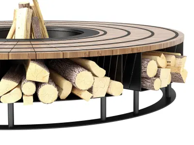 Fire Pit 08 3D model