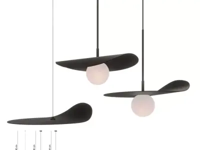 pendant light Kdln Flow 3D model