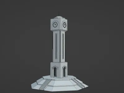 Clock of Homs Homs Syria The new Clock Square  3D model