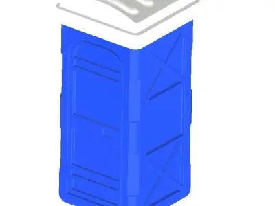 Toilet toothbrush 3D print model