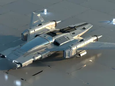 Star Wars x Porsche Tri-Wing S-91x Pegasus Starfighter 3D model