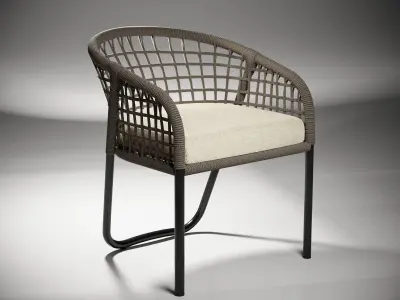 Sardinia Dining Chair Low-poly 3D model