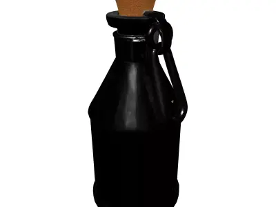 Metallic Bottle Cork Stopper 3D Model Low-poly 3D model