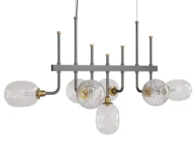 METERA LINEAR CHANDELIER Low-poly 3D model